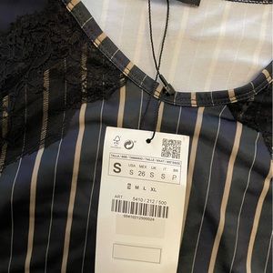 ZARA striped long sleeve shirt